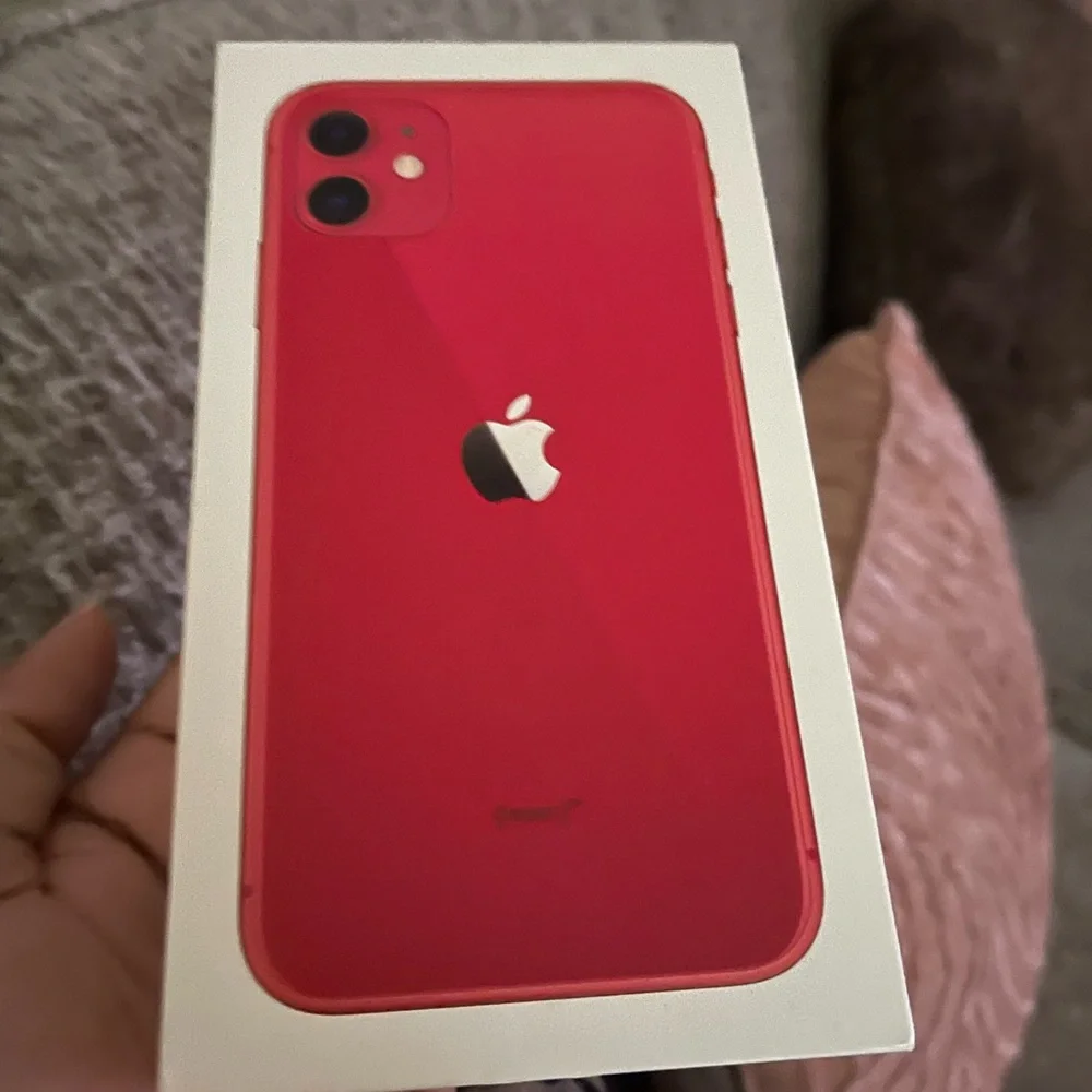 Apple Red iPhone 11 empty box pre-owned